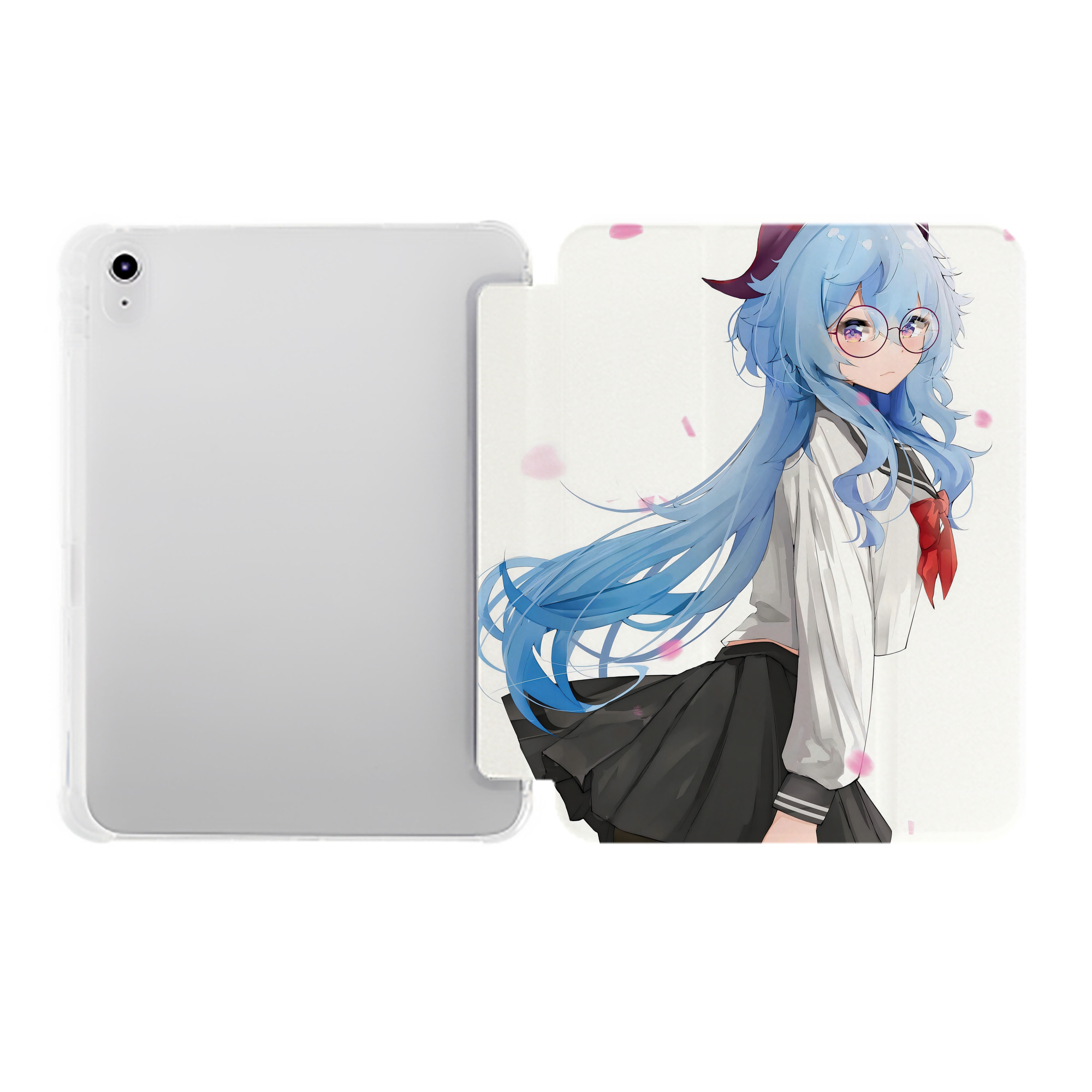 げんし神 genshin IPad ケース ペン収納付き 三つ折りスタンド PUレザー×シリコン 対応機種9.5/10.5/10.9インチ